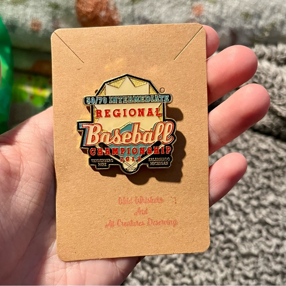 2013 50/70 INTERMEDIATE REGIONAL BASEBALL CHAMPIONSHIP MICHIGAN PIN